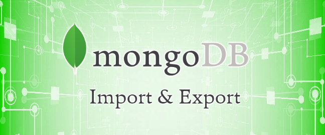 MongoDB exportar e importar um banco de dados